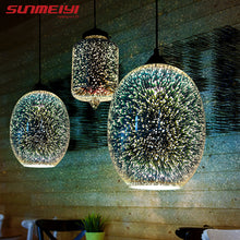 Load image into Gallery viewer, Shiny 3D LED Pendant Lights lustre pendente For