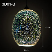 Load image into Gallery viewer, Shiny 3D LED Pendant Lights lustre pendente For
