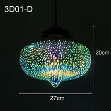 Load image into Gallery viewer, Shiny 3D LED Pendant Lights lustre pendente For